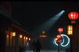 灯塔守夜人封面夜里旋转的灯塔光束
